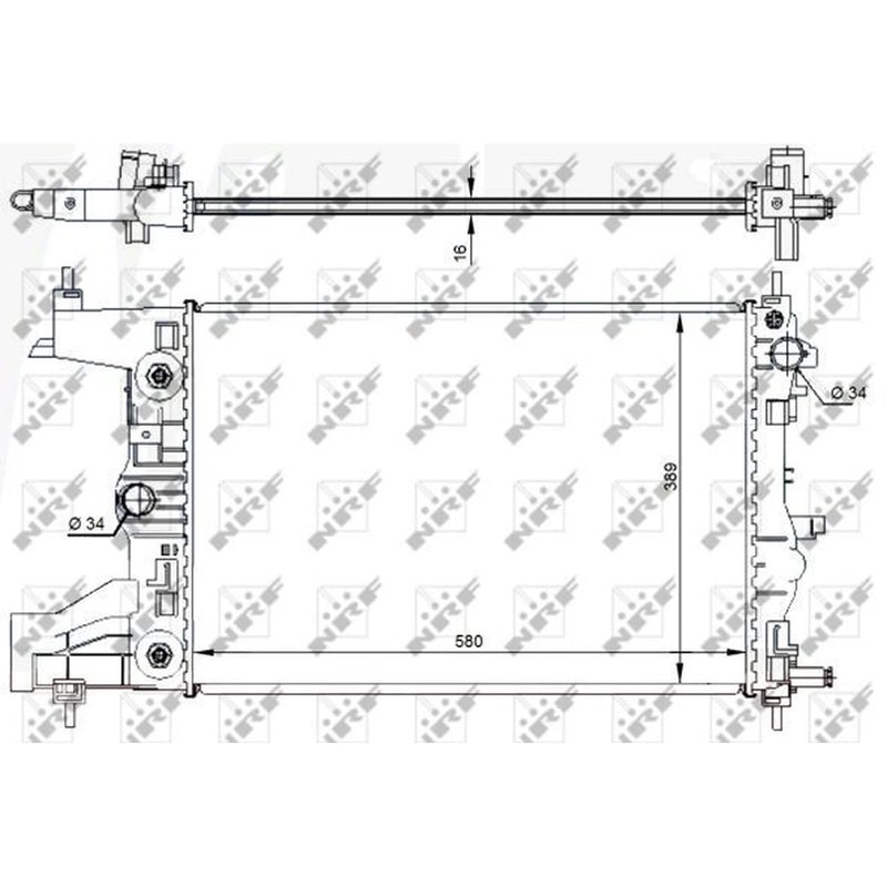 NRF Engine Radiator 59144