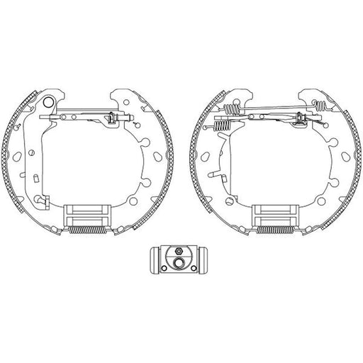 Mintex Brake Shoe Set Axle Kit MSP236