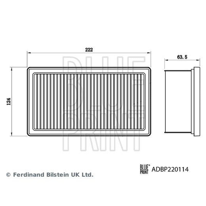Blue Print Engine Air Filter ADBP220114