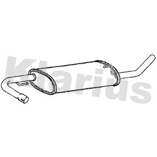 Klarius Box With Tail Pipe Rear DN692P