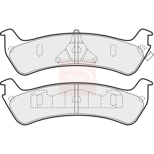 Apec Rear Brake Pad Set PAD990