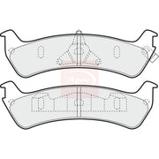 Apec Rear Brake Pad Set PAD990