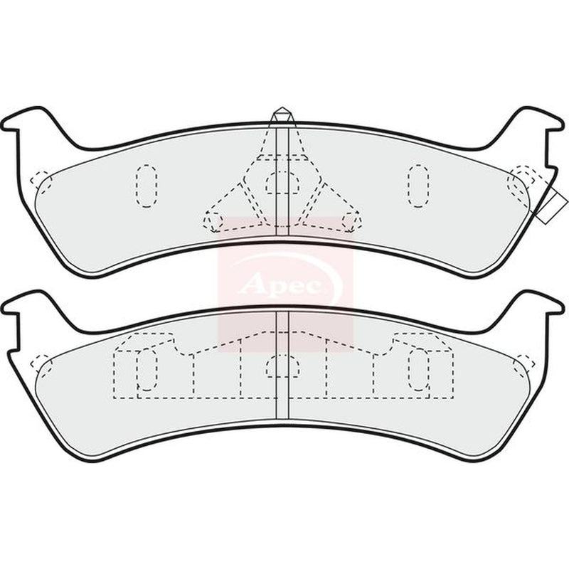 Apec Rear Brake Pad Set PAD990