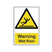 Scan Warning Wet Floor - PVC Sign 200 x 300mm - 1107