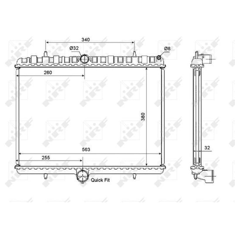 NRF Engine Radiator 53861
