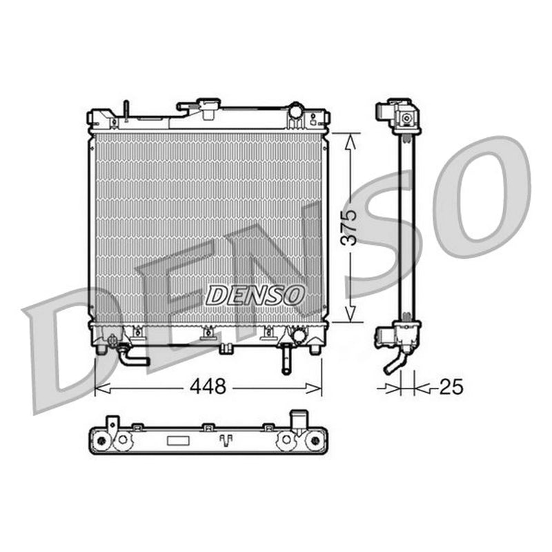 Denso Engine Radiator DRM47003