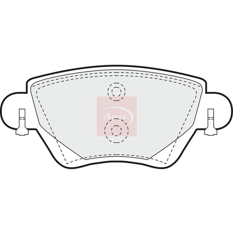 Apec Rear Brake Pad Set PAD1175
