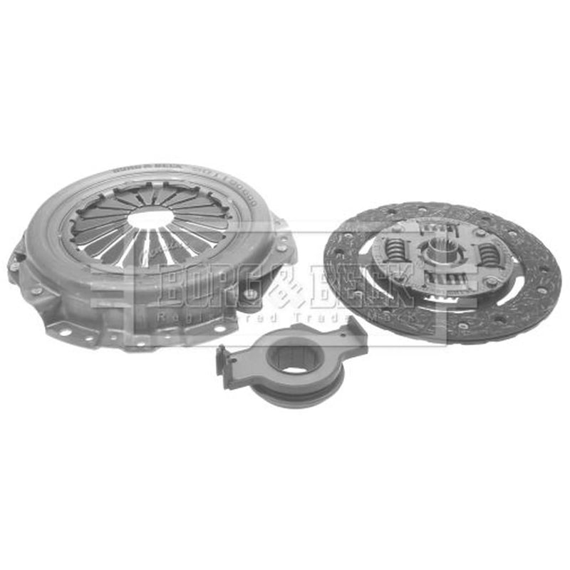 Borg & Beck Clutch Kit Set 3pc 190mm HK9068