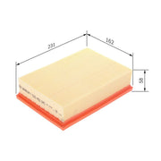 Bosch Engine Air Filter F 026 400 345