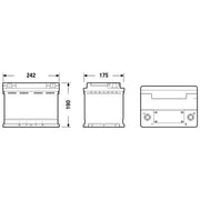 Exide Battery 12V 62Ah 680A EK620