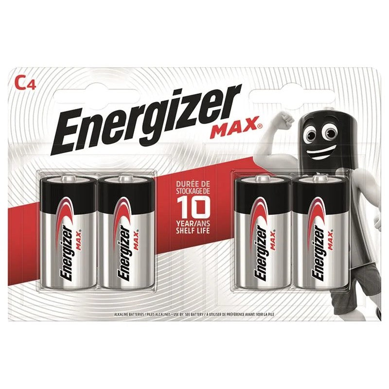 Energizer® Max Alkaline Battery C x 4 S15274 - S15274