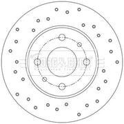Borg & Beck 2 x Slotted/Perforated Rear Brake Discs BBD5559