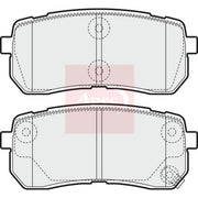 Apec Rear Brake Pad Set PAD1581