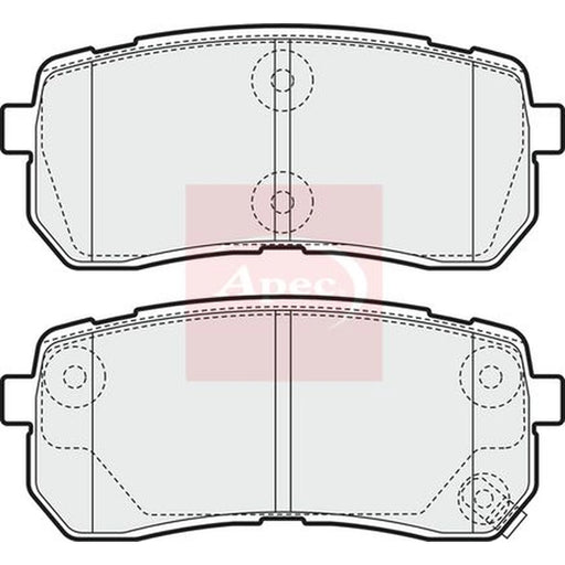 Apec Rear Brake Pad Set PAD1581