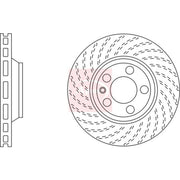 Apec 2 x Vented Front Brake Discs DSK2311