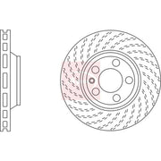Apec 2 x Vented Front Brake Discs DSK2311
