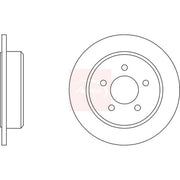 Apec 2 x Solid Rear Brake Discs DSK2069