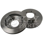 Key Parts 2 x Front Brake Discs KBD4502