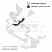 Borg & Beck Intercooler Turbo Charge Air Hose BTH1422