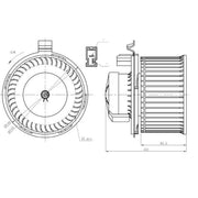 NRF Heater Blower Fan Rear 34292