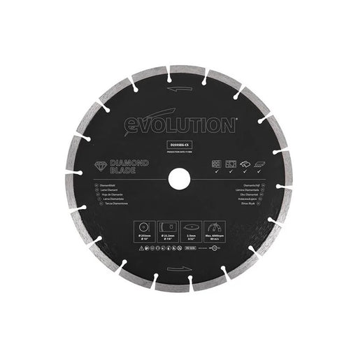Evolution General Purpose Diamond Blade 255 x 22.2mm - D255SEG-CS