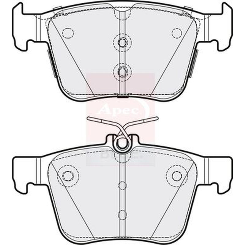 Apec Rear Brake Pad Set PD3831