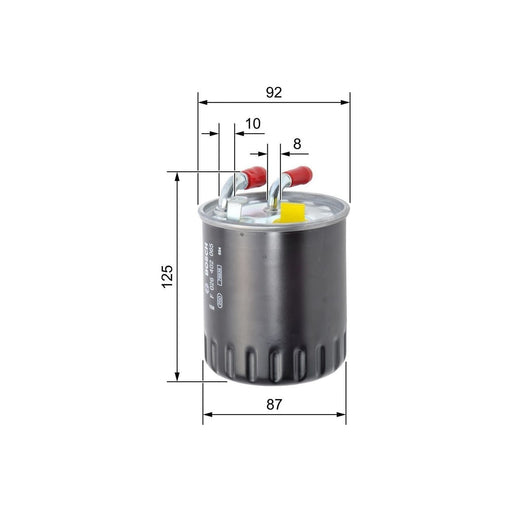 Bosch Car Fuel Filter N2065 Fits Mercedes-Benz C C220 Cdi|Cdi Blueefficiency - 2 Bosch  - Town Parts