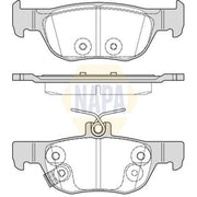 NAPA Rear Brake Pad Set NBP1984
