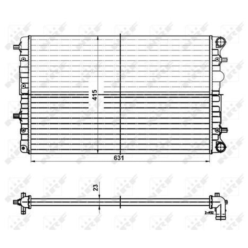 NRF Engine Radiator 50141
