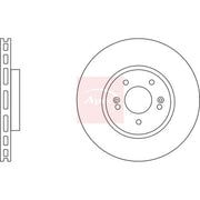 Apec 2 x Vented Front Brake Discs DSK2693