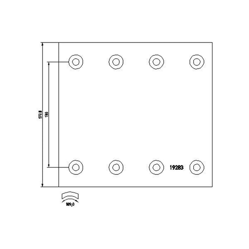 Textar Textar Cv Brake Lining Set 1928311 01057536000 1928311