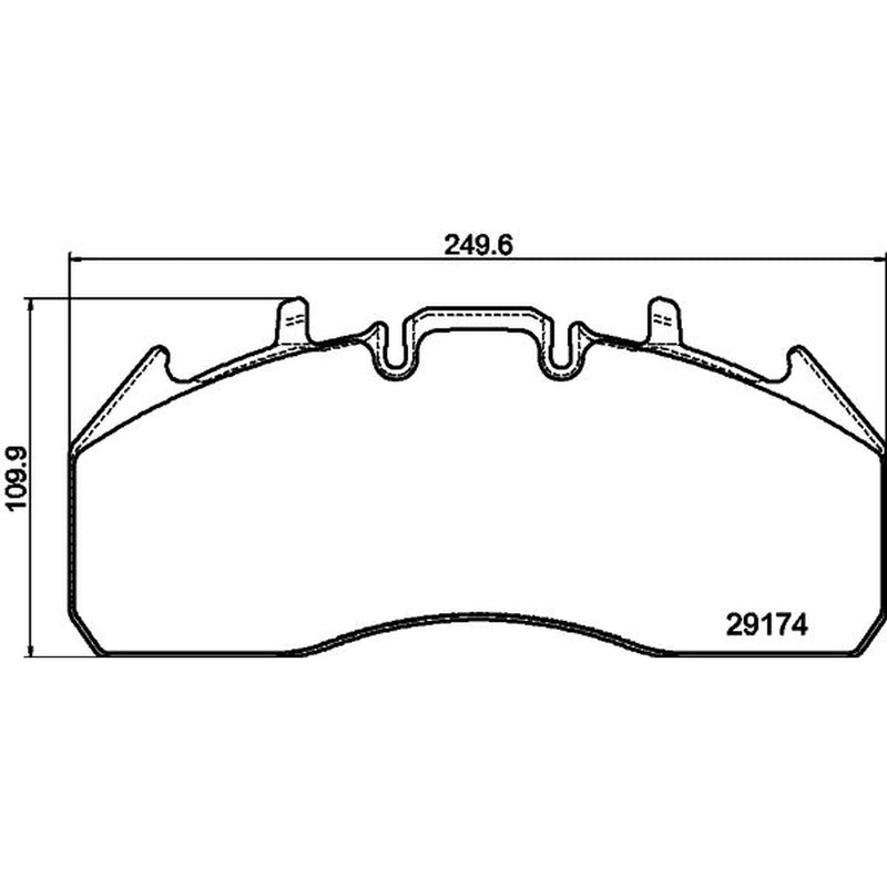 DON Front Brake Pad Set CVP101K