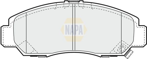 NAPA Front & Rear Pads fits ACURA HONDA MG