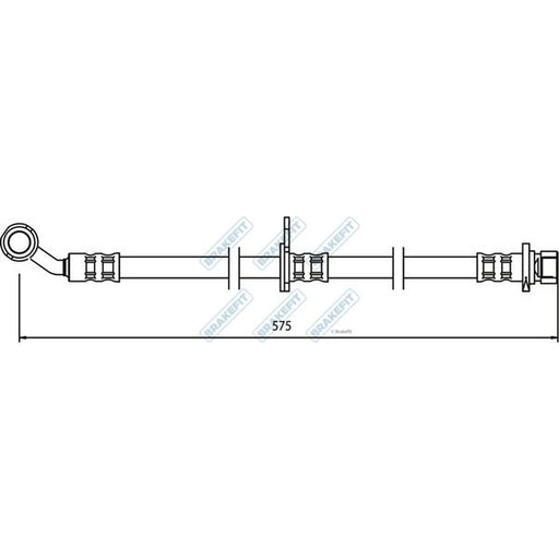 Apec Brake Hydraulic Hose Line Front Right BHO4211