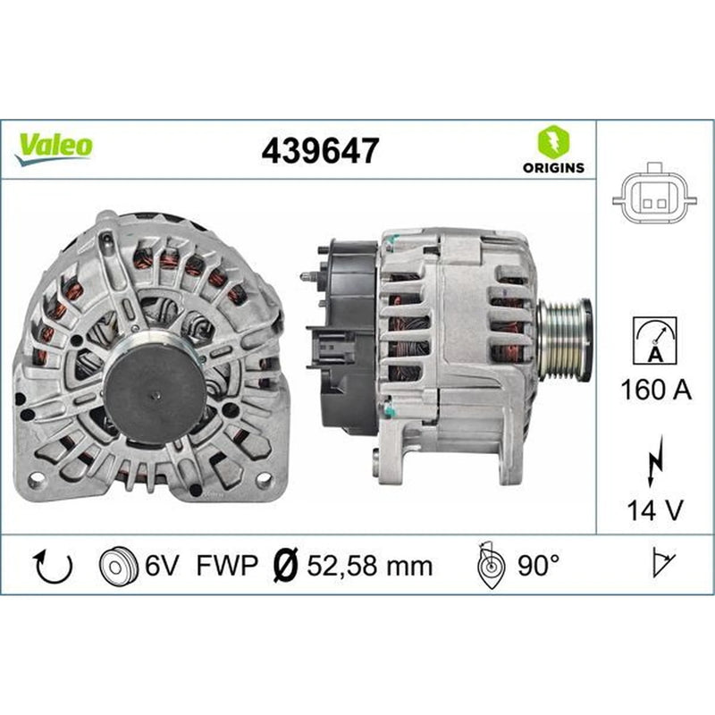 Valeo Car Alternator 12V 439647