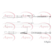 Apec Handbrake Cable Right Rear CAB1686