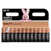 Duracell Simply Batteries AA x 12 S5938 - S5938