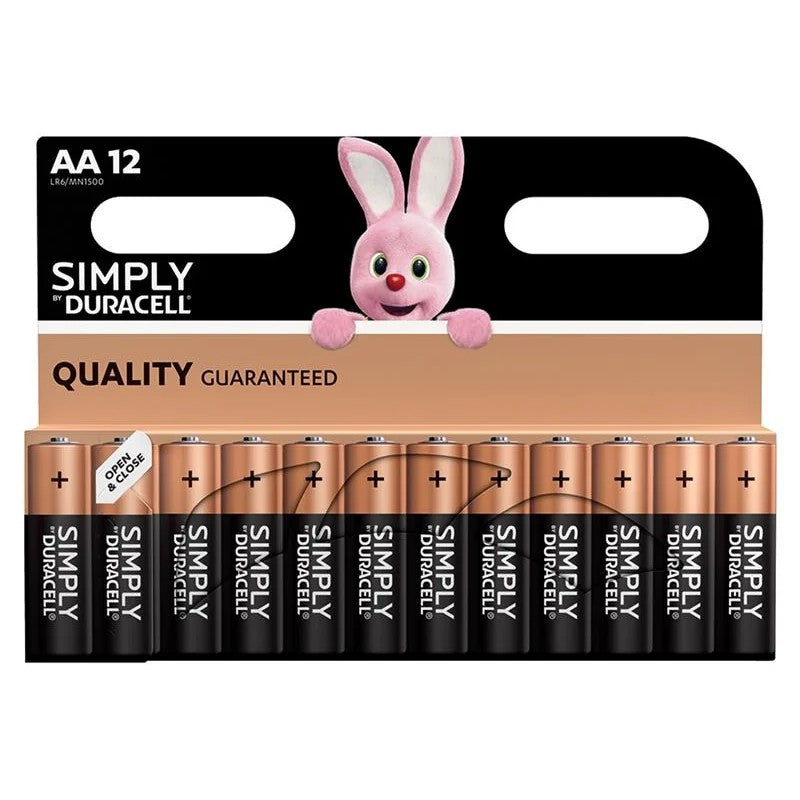 Duracell Simply Batteries AA x 12 S5938 - S5938