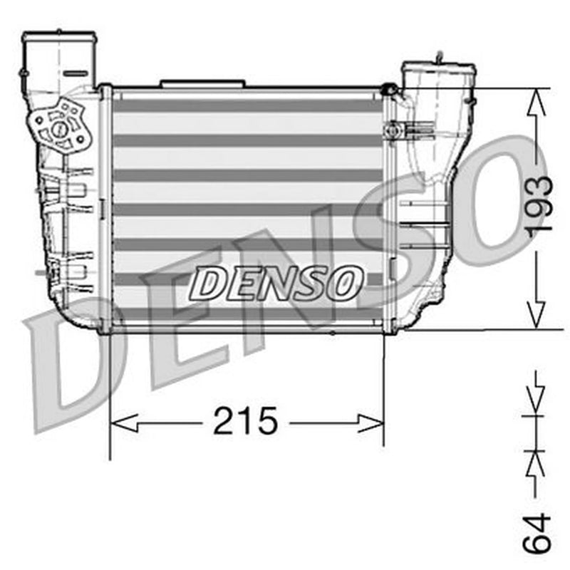 Denso Intercooler (Charge Air Cooler) Left DIT02020