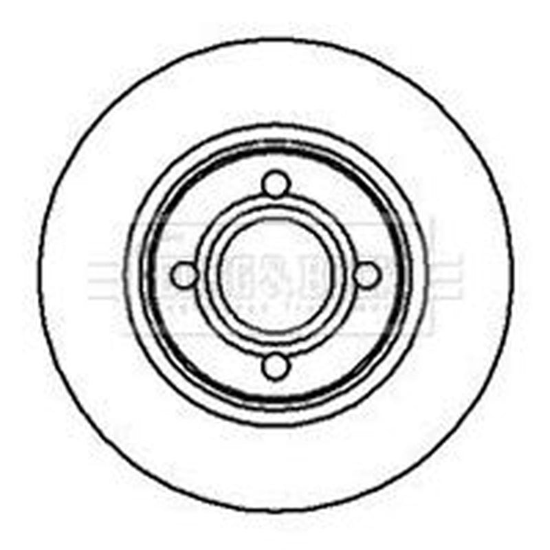 Borg & Beck 2 x Vented Front Brake Discs BBD4970