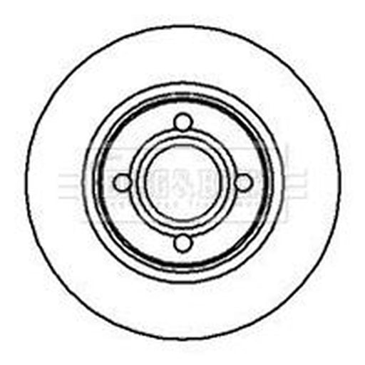 Borg & Beck 2 x Vented Front Brake Discs BBD4970