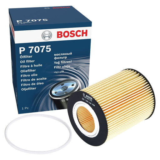 Genuine Bosch Car Oil Filter P7075 Fits Land Rover Freelander - 3.2 - 06-14 F026 Bosch  - Town Parts