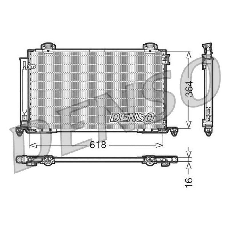 Denso Air Conditioning Condenser DCN50015