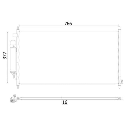 Mahle Air Conditioning Condenser AC 928 000S