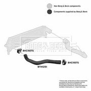 Borg & Beck Intercooler Turbo Charge Air Hose BTH1251