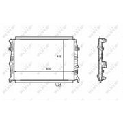 NRF Engine Radiator 58398