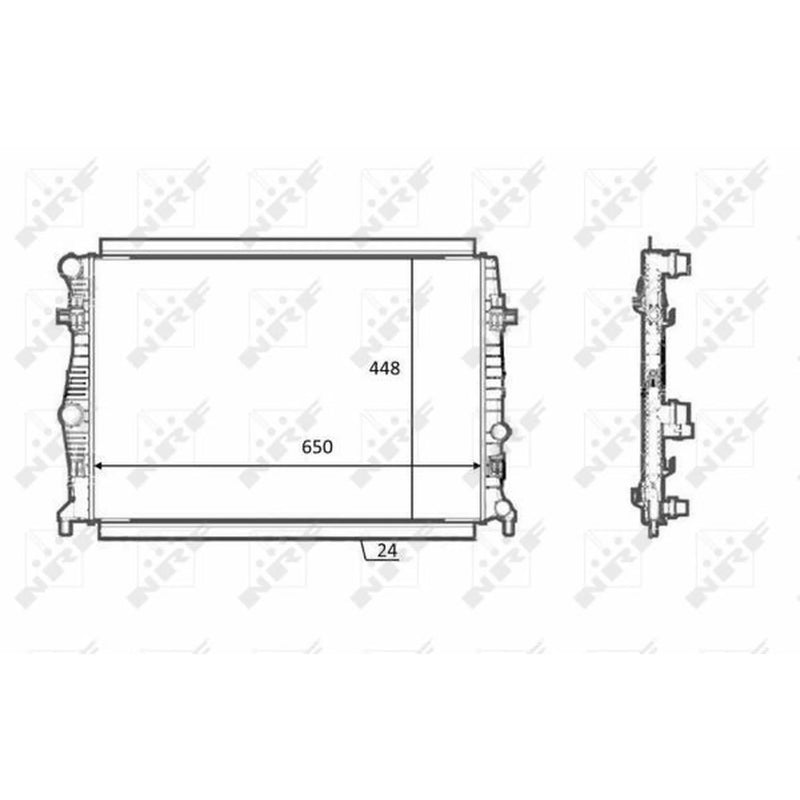 NRF Engine Radiator 58398