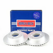 Borg & Beck 2 x Vented Front Brake Discs BBD5025