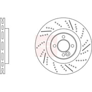 Apec 2 x Vented Front Brake Discs DSK3189