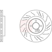 Apec 2 x Vented Front Brake Discs DSK3189